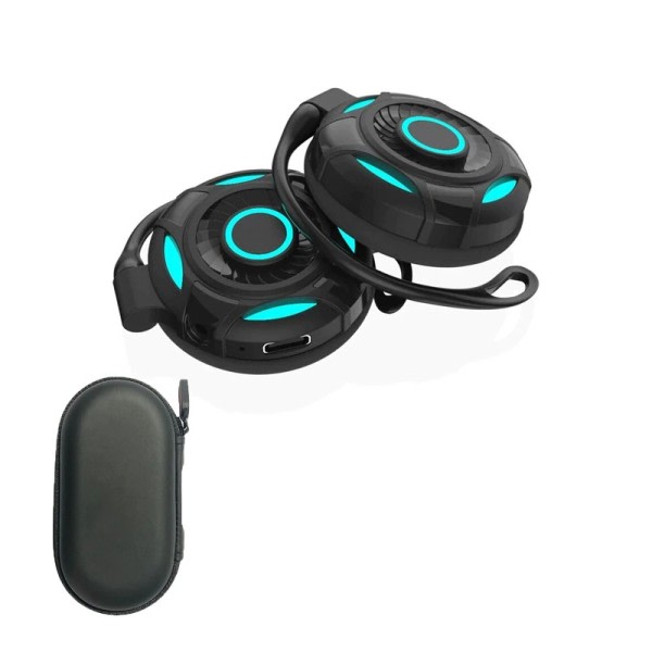Trådlösa Hörlurar Fone Bluetooth 5.2 Hörlurar Touch Control Headset Med Mic Vattentät Sport Hörlurar