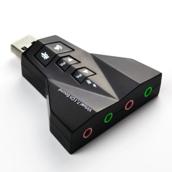7.1 USB ääni kortti ulkoinen USB ääni kaksoissovitin USB liitäntä 3,5 mm kuuloke mikrofoni