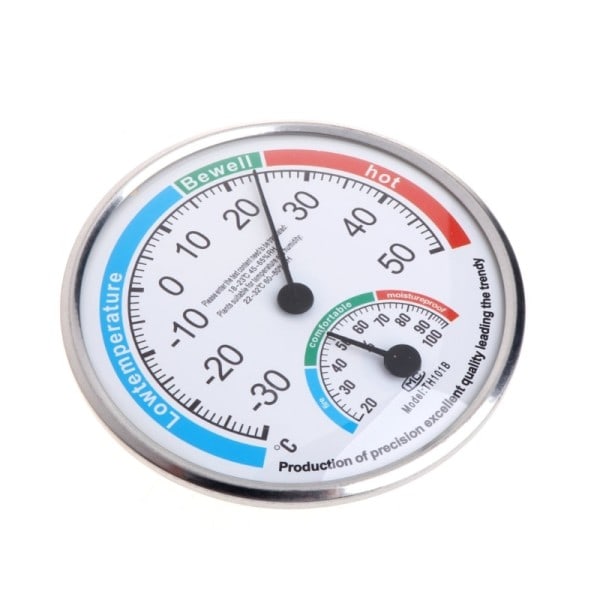 Hushåll Analog Termometer Temperatur Fuktighet Monitor Mätare
