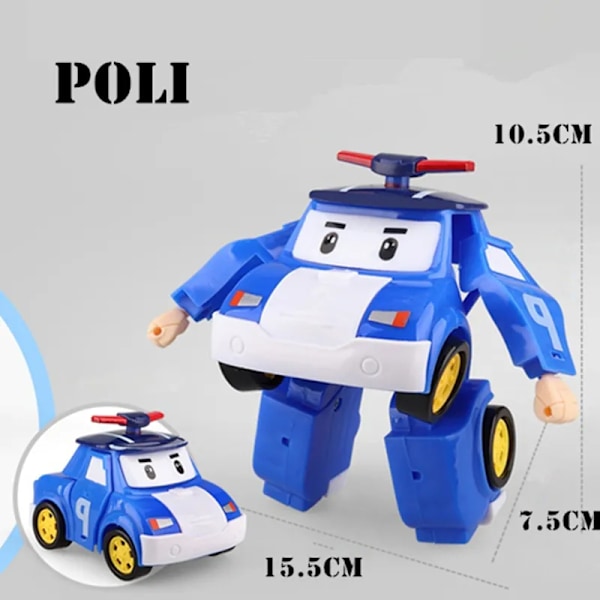 Leksaker Poli Robocar Transformation Robot Leksaker Bil Modell Anime Action Figur Leksaker