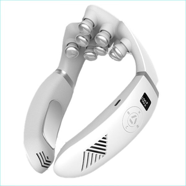 Multifunktionell Neck Massager Med Smart Uppladdningsbar Värme Is Roller