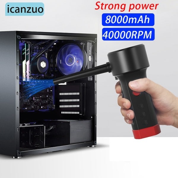 Komprimeret luftdåse til computere ,Electric Air Blower Computer Cleaner,Cordless Air Støv Cleaner