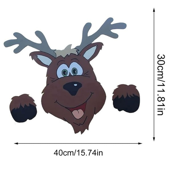 Jul Djur Staket Peeker Dekoration Jul Ornament
