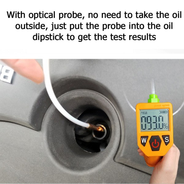 Motor Olje Tester för Auto Kontroll Olje Kvalitet Detektor med LED Display Gas Analysator Bil Test Verktyg