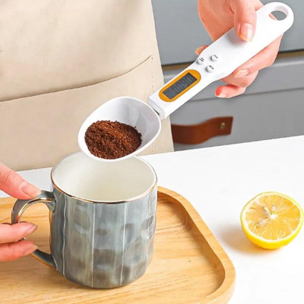 500g Elektronisk Kök Våg Kaffe Scoop Digital Mätning Med LCD Display Hund Mat Mjölk Pulver Te Vägning Bakning Verktyg