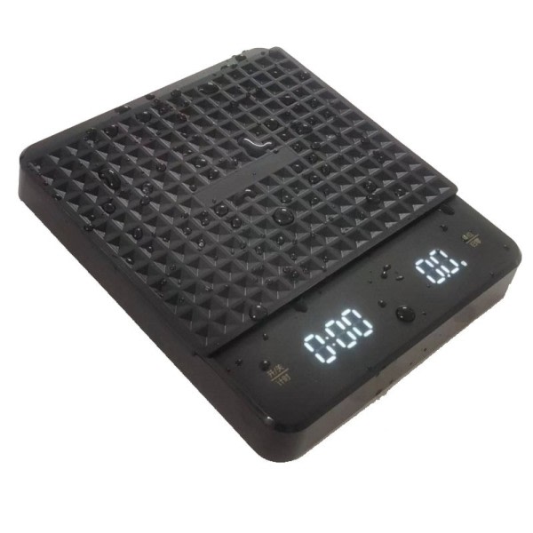 Bärbar Elektronisk Våg Dropp Kaffe Hög Precision Timing Hem Kök Våg LED Display