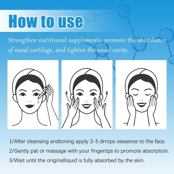 Nose Up Highten Essence Oil Collagen Firming Lifting Fuktkräm Nasal Bone Remodeling