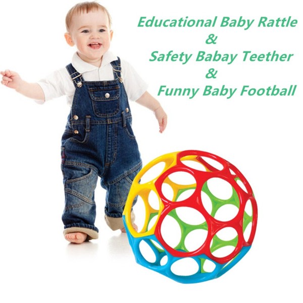 Baby Raller Myk Ball Leke Nyfødt Binringer Treping Trening Spill Hånd Blokke Utvikle Intelligence Pedagogisk Leker for Barn