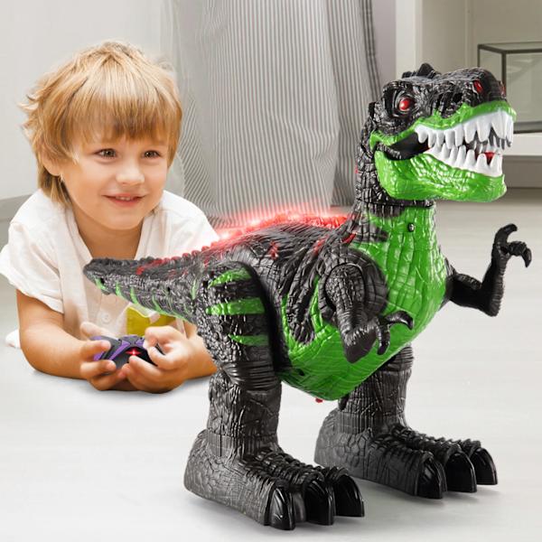 Fjernkontroll Dinosaurer Elektrisk Robot Lyd Lys Leketøy