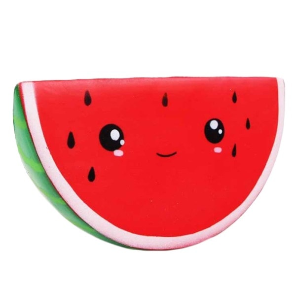 Kawaii Vannmelon Squishy Simulert Frukt Langsomt Stevende Brød Duftende Squeeze Leketøy