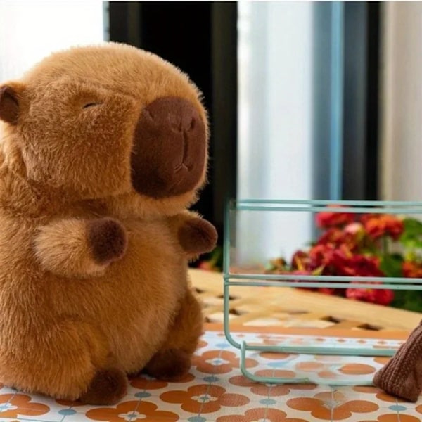 23 cm Capybara Plys Simulering Capibara Anime Fluffy Legetøj