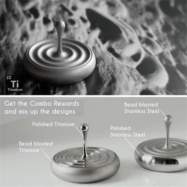 Spinning Topp Roterende Magnetisk Dekorasjon Skrivebord Dråper Spiner Leker