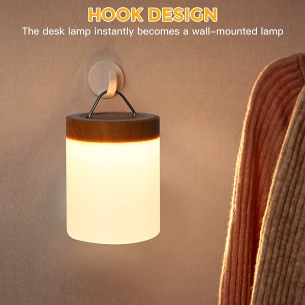 Touch Lampe LED Bord Lampe Nattbord Lampe RGB Bord Lampe Soverom Lampe med Touch Sensor