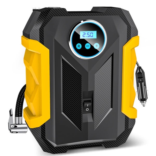 Bærbar Bil Luft Kompressor Digital Dekk Inflasjon Pumpe LED Lampe Dekk Kompresjon Pumpe Kompressor
