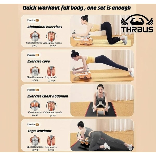 Vatsan vahvistus pyörä laite automaatti rebound fitness rulla laihdutus vatsa kunto laitteet