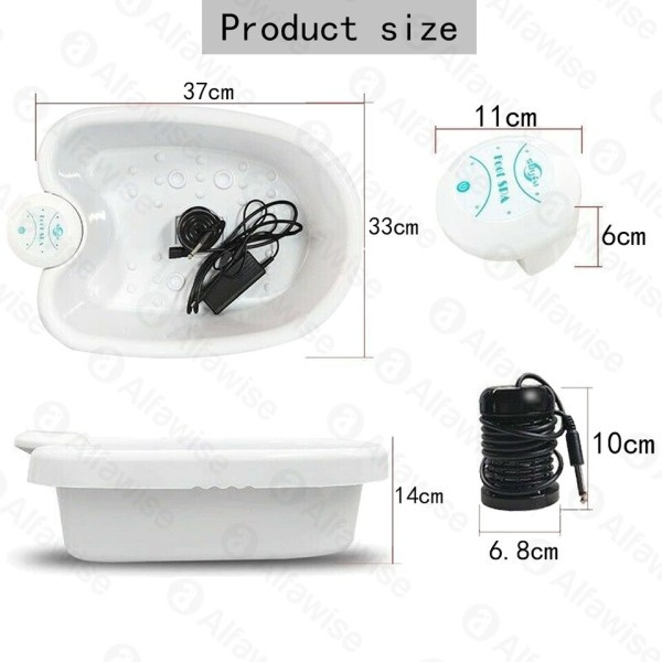 Mini Elektrisk Fot Bad Rengöring Fot Bad Maskin Bubbelpool Vård Massager