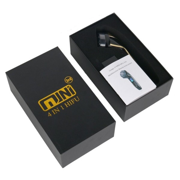 4 in 1 Mini Hifu Maskin Ultraljud RF Hud Tightening Anti rynk Ansiktsmassager