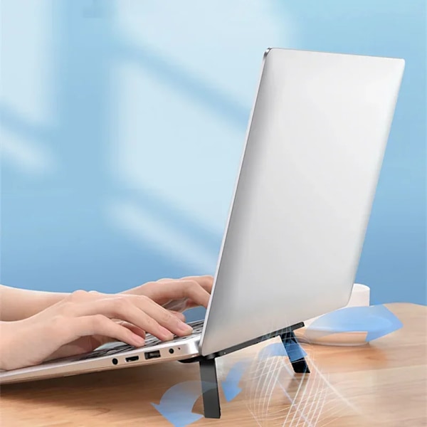 Laptop Riser Ställ för Macbook Pro 13 15 Air Lenovo Samsung Notebook Kylning Pad Osynlig Bärbar dator Fäste Stativ