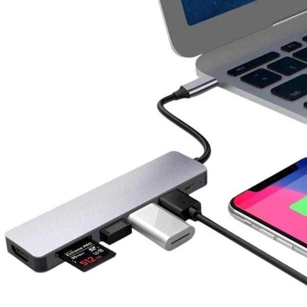 USB C HUB tyyppi C jakaja Thunderbolt 5 in 1  telakka asema