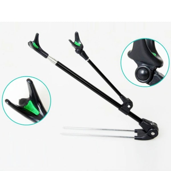 2,1m Teleskop Fiskeri Bracket Stang Holder Bracket Støtte Stativ til fiskestang