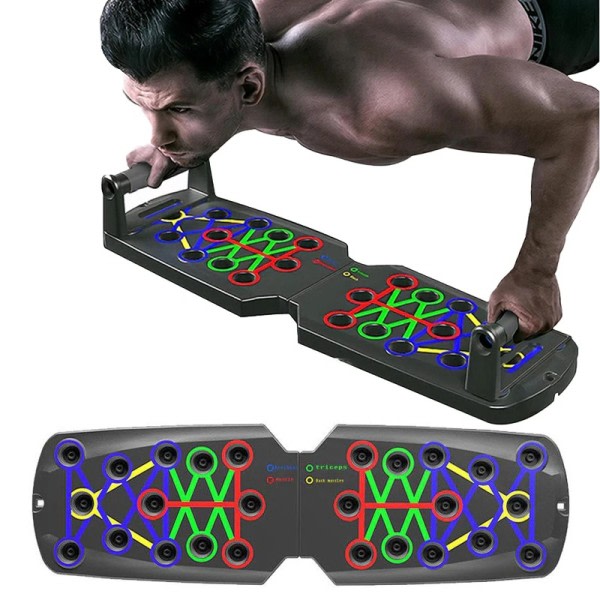 Fällbar Push-up Bräda Stöd Muskel Träning Multifunktionell Bord Bärbar Fitness utrustning