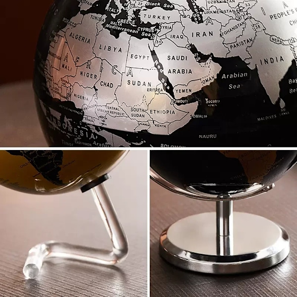 Metal Base World Globe Roterende World Globe med Stativ
