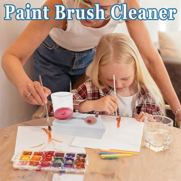 Maling Pensel Rinser Cleaner Makeup Brush Cleaner Multifunctional Machine Fresh Vand Cycle Rinser