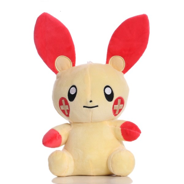 Plusle Plush Legetøj Dukke kawaii Tegnefilm Plusle vedhæng Blødt Plys Fyld Legetøj Dukke