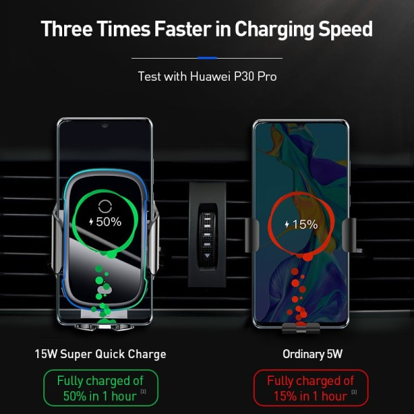 Auto Puhelin Pidin 15W QI Langaton Laturi iPhonelle 14 13 12 11 Xiaomi Auto Kiinnitys Infrapuna Nopea langaton lataus