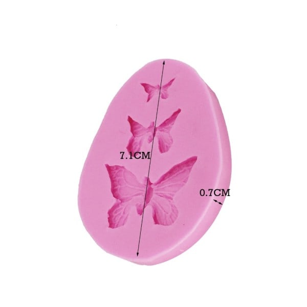 1 stk Sugarcraft Sommerfugl Silikon former fondant form