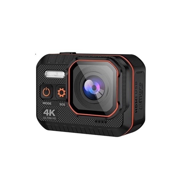 Action kamera 4K 60FPS Med Fjernbetjening Kontrol Skærm Vandtæt Sport kamera