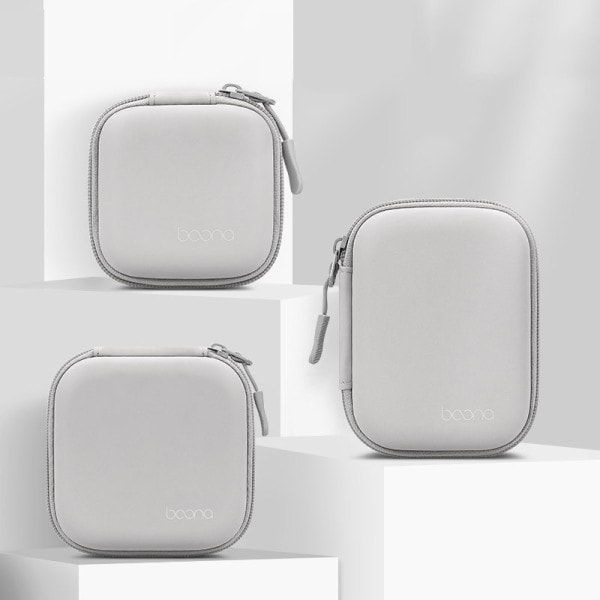 Bærbar Mini Hard Shell Digital Gadgets Oppbevaring Veske Kunstig Skinn Øretelefoner lader veske Data kabel U Disk organizer