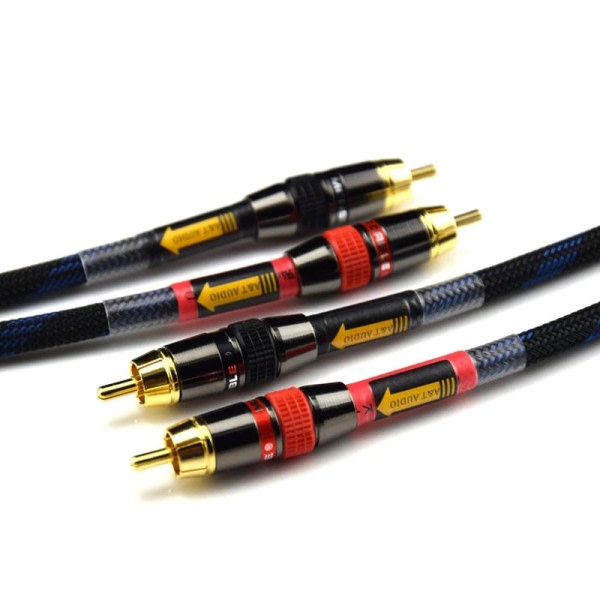 RCA kaapeli laadukas 4N OFC HIFI 2RCA uros uros ääni kaapeli
