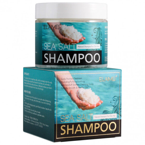 Hiukset tuppi päänahka syvä puhdas meri suola shampoo