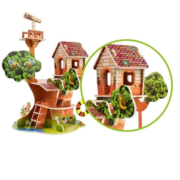 Cardboard 3D Pulma Koulutuslelut lapsille iq pelit harrastus kokoonpano sarjakuva rakennus
