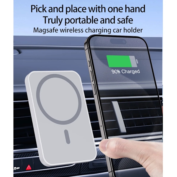 Magnetisk Bil Trådløs Oplader Til iPhone