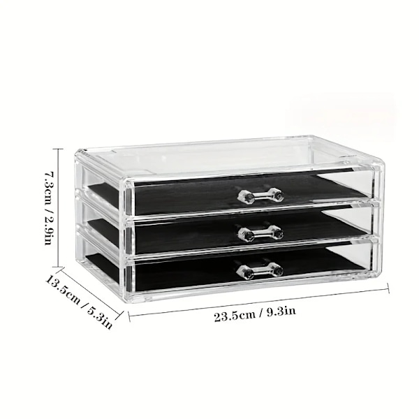 3/5Layer Acrylic Srawer Clear Office Organizer Srawer for Desk