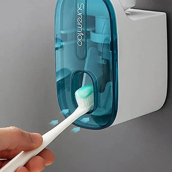 1 styk Automatisk Tandpasta Dispenser Badeværelse Tilbehør Væg montering