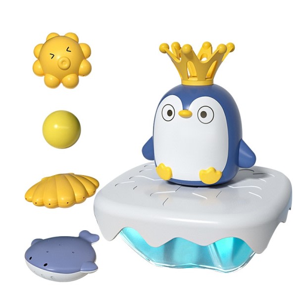 Baby bad leksaker automatiskt spray vatten pingvin badkar leksaker för småbarn
