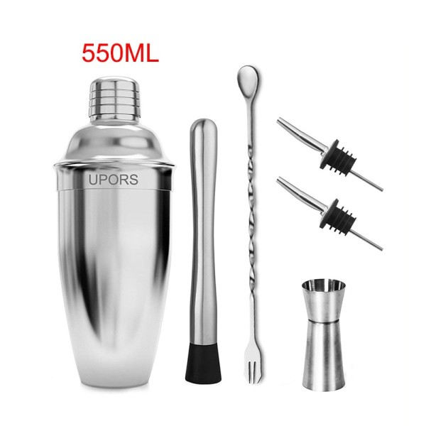 Rustfritt stål Cocktail Shaker Mixer Wine Martini Boston Shaker