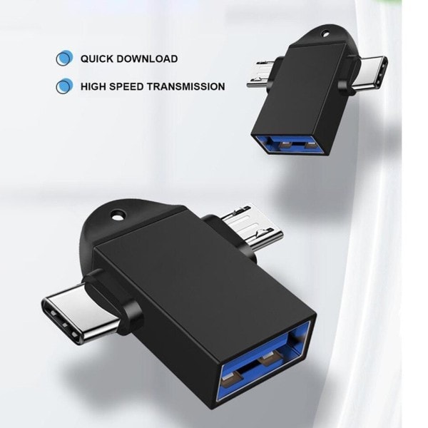 Mobil telefon adapter usb stik multifunktion to-i-én Android TYPE-C