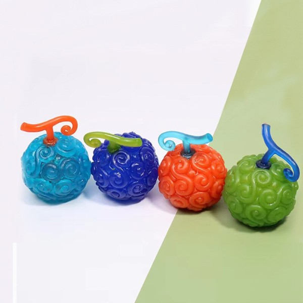 Anime One Piece Cursed Devil Fruit Modell Squishy Leksaker Figur Kawaii Squish Anti Stress Lättnad Squeeze