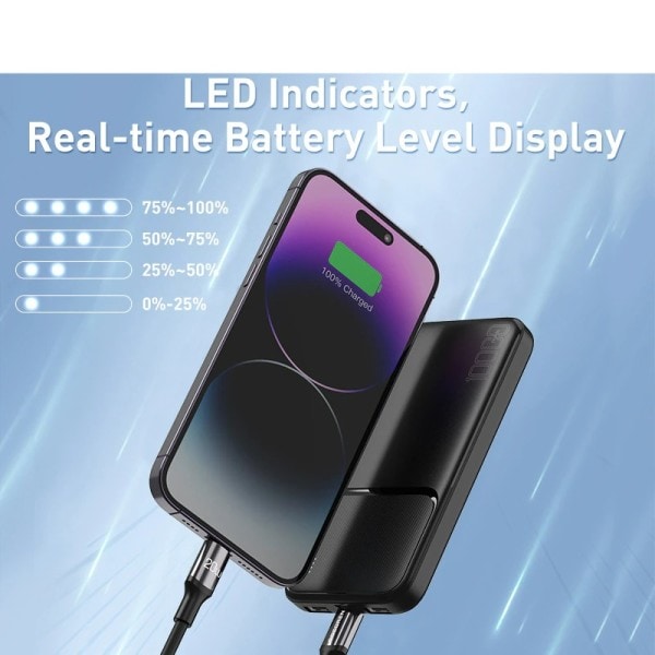 Bærbar Oplader Ekstern Batteri Power Bank Hurtig Opladning Power bank
