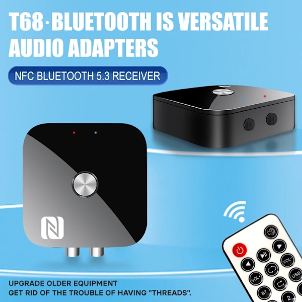 NFC Bluetooth 5.3 Audio Receiver 3.5mm AUX R/L RCA Stereo Lossless