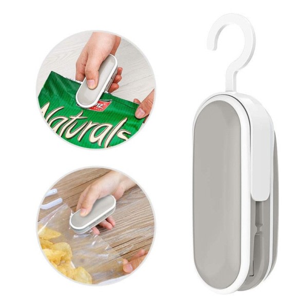 Køkken Mini Taske Forsegling Maskine Vakuum Food Sealer 2 i 1 Varme Sealer