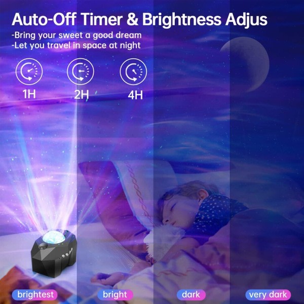 Star Lights Aurora Galaxy Moon Projector with Remote Control Sky Night Lamps