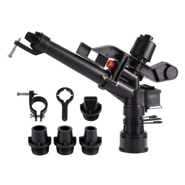 Hun tråd Rocker Impact Sprinkler 360° Justerbar Lang Spray Distance Vanding Pistool
