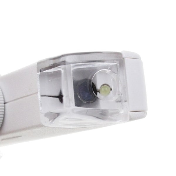 1 stk Ny Kvalitet Håndholdt 160X-200X Forstørrelse Zoom Len LED Oplyst lys lampe Lomme Mikroskop Forstørrelsesglas Lup