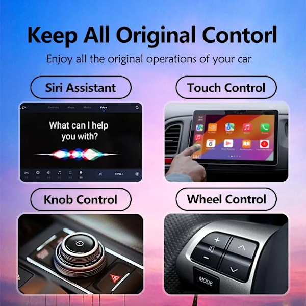 Wireless Mini Box 2in1 CarPlay Android Auto Wireless Adapter