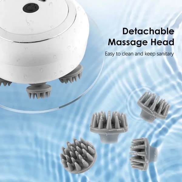 Multi Claw Hode Massager Elektrisk Avslapning Skulder Bein Arm Nakke Dyp vev Hode Hodebunn Elting Vibrator